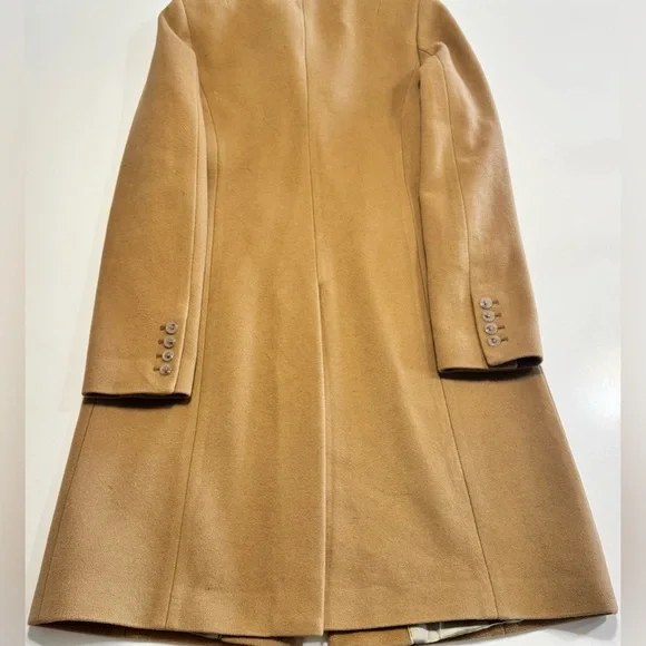 J Crew Women’s Top Coat Cashmere & Wool Camel Color - Picture 2 of 11
